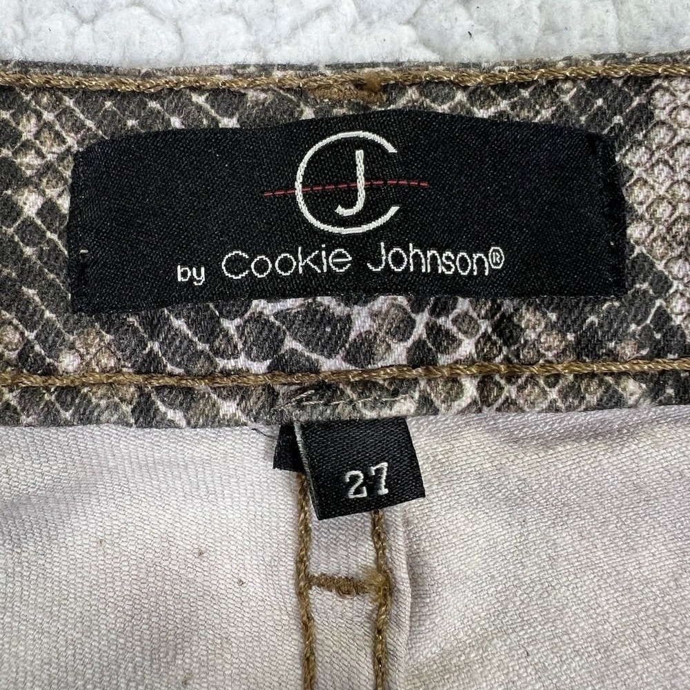 CJ by Cookie Johnson Jeans Women's 27 (Actual 30x31) Snakeskin Print Skinny - Picture 6 of 10